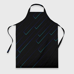 Фартук кулинарный Color blue black, цвет: 3D-принт