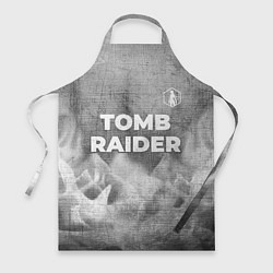 Фартук кулинарный Tomb Raider - grey gradient посередине, цвет: 3D-принт