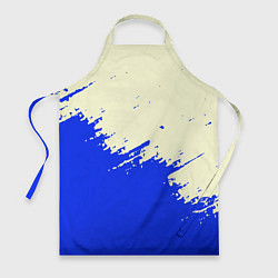 Фартук кулинарный Color blue white, цвет: 3D-принт