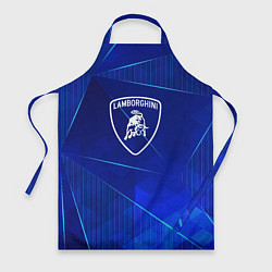 Фартук кулинарный Lamborghini blue poly, цвет: 3D-принт