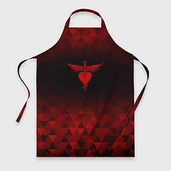 Фартук кулинарный Bon Jovi red poly, цвет: 3D-принт