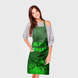 Фартук кулинарный Black Sabbath - green gradient посередине, цвет: 3D-принт — фото 2