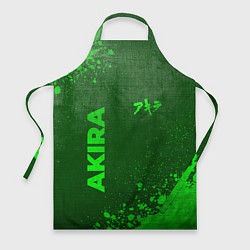 Фартук кулинарный Akira - green gradient вертикально, цвет: 3D-принт
