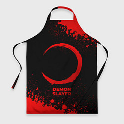 Фартук кулинарный Demon Slayer - red gradient, цвет: 3D-принт