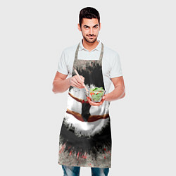 Фартук кулинарный Воздушная гимнастика на сером, цвет: 3D-принт — фото 2