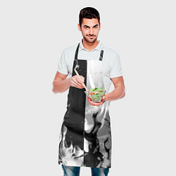 Фартук кулинарный BMW black fire, цвет: 3D-принт — фото 2