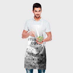 Фартук кулинарный Stumble Guys - white gradient посередине, цвет: 3D-принт — фото 2