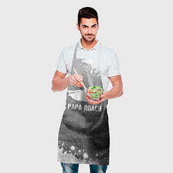 Фартук кулинарный Papa Roach - grey gradient, цвет: 3D-принт — фото 2