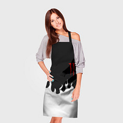 Фартук кулинарный Monster energy red logo, цвет: 3D-принт — фото 2