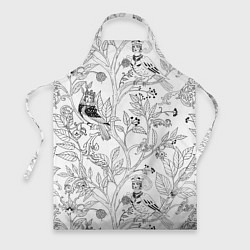 Фартук кулинарный Птицы Сирин, цвет: 3D-принт