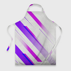 Фартук кулинарный Color white pink, цвет: 3D-принт