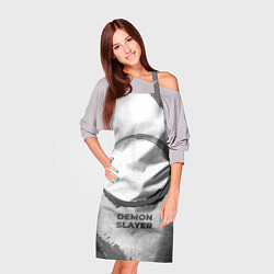 Фартук кулинарный Demon Slayer - white gradient, цвет: 3D-принт — фото 2