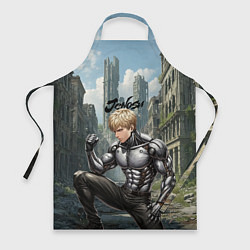 Фартук кулинарный Генос в городе, цвет: 3D-принт