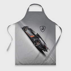 Фартук кулинарный Lamborghini - racing car, цвет: 3D-принт