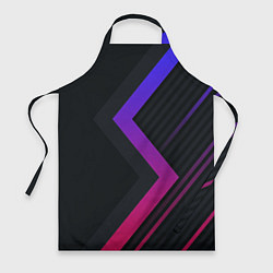 Фартук кулинарный Color black line, цвет: 3D-принт