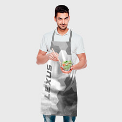 Фартук кулинарный Lexus - white gradient вертикально, цвет: 3D-принт — фото 2