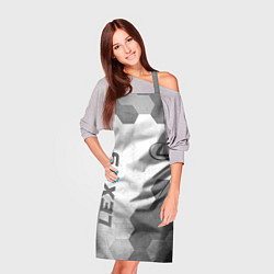 Фартук кулинарный Lexus - white gradient вертикально, цвет: 3D-принт — фото 2