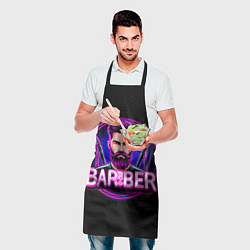 Фартук кулинарный Барбер неон, цвет: 3D-принт — фото 2