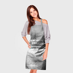 Фартук кулинарный Manchester United - grey gradient посередине, цвет: 3D-принт — фото 2