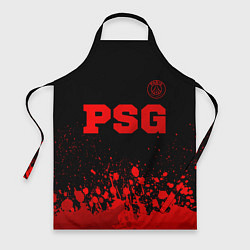Фартук кулинарный PSG - red gradient посередине, цвет: 3D-принт