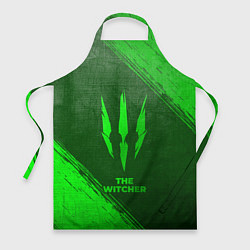 Фартук кулинарный The Witcher - green gradient, цвет: 3D-принт