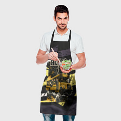 Фартук кулинарный ACDC в автобусе, цвет: 3D-принт — фото 2