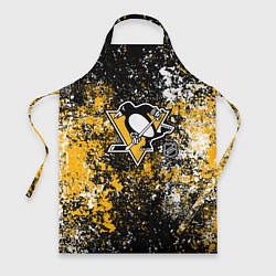 Фартук кулинарный Pittsburgh Penguins NHL black, цвет: 3D-принт