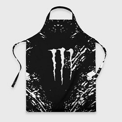 Фартук кулинарный Monster energy white splash, цвет: 3D-принт
