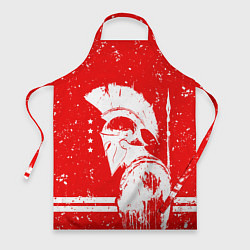 Фартук кулинарный Спартак - воин спарты, цвет: 3D-принт