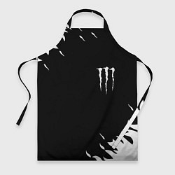 Фартук кулинарный Monster energy fire white, цвет: 3D-принт