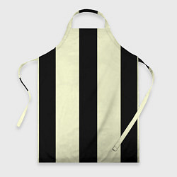 Фартук кулинарный Color black beige line, цвет: 3D-принт