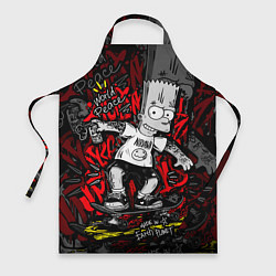 Фартук кулинарный Татуированный барт, цвет: 3D-принт