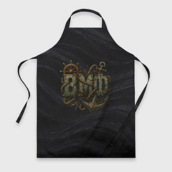 Фартук кулинарный ВМФ ржавые буквы, цвет: 3D-принт