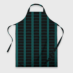 Фартук кулинарный Color blue dark stripe, цвет: 3D-принт