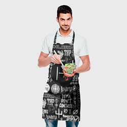 Фартук кулинарный Twenty one pilots rock logo, цвет: 3D-принт — фото 2