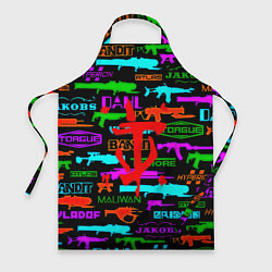 Фартук кулинарный Doom шутер паттерн, цвет: 3D-принт