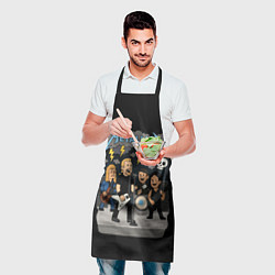 Фартук кулинарный Металлика, мультяшный стиль, цвет: 3D-принт — фото 2