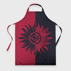 Фартук Солнце красно-синее