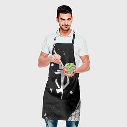 Фартук кулинарный Doom соты краски, цвет: 3D-принт — фото 2