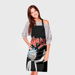 Фартук кулинарный Ария и Рик Санчес из Рик и Морти, цвет: 3D-принт — фото 2
