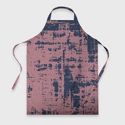 Фартук кулинарный Текстура с потертостями сине-розовая, цвет: 3D-принт