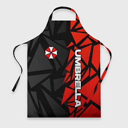Фартук кулинарный Umbrella corp - красные фрагменты, цвет: 3D-принт