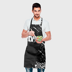 Фартук кулинарный Dayz брызги красок, цвет: 3D-принт — фото 2