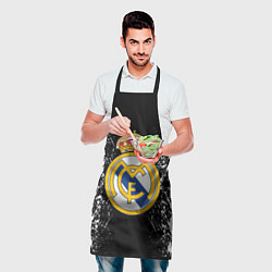 Фартук кулинарный Реал Мадрид текстура краски, цвет: 3D-принт — фото 2