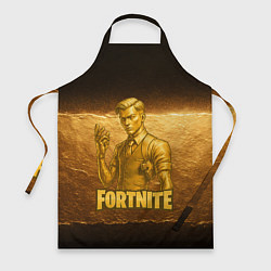 Фартук кулинарный Fortnite золотой Мидас, цвет: 3D-принт