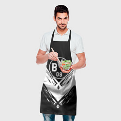 Фартук кулинарный Borussia белые краски линии, цвет: 3D-принт — фото 2