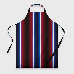 Фартук кулинарный Color white blue red, цвет: 3D-принт