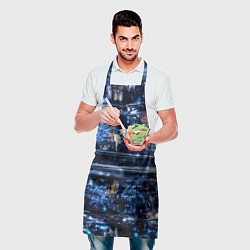 Фартук кулинарный Новогодняя ночная Москва, цвет: 3D-принт — фото 2