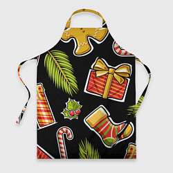 Фартук кулинарный Рождественский вайб, цвет: 3D-принт
