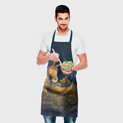 Фартук кулинарный Лошадка спит с жеребенком, цвет: 3D-принт — фото 2